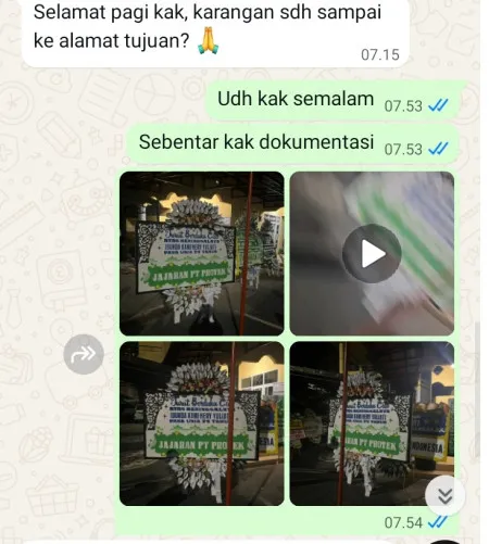 Pengiriman Papan Bunga Selamat Modernland