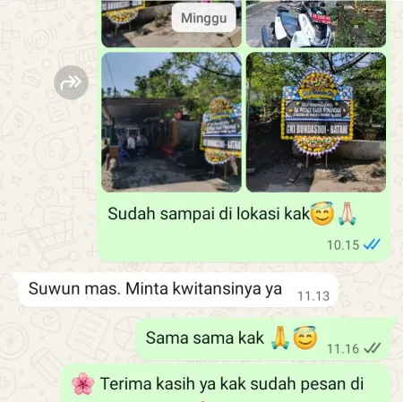 Pengiriman Papan Bunga Duka Modernland