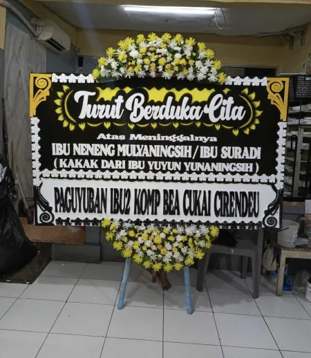 Papan Bunga Duka Modernland